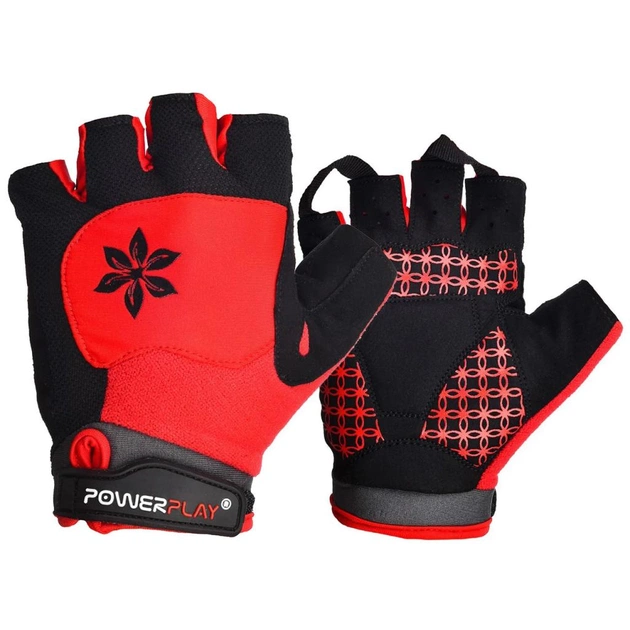 Велорукавиці PowerPlay Women 5284 Red M (5284A_M_Red) - изображение 1