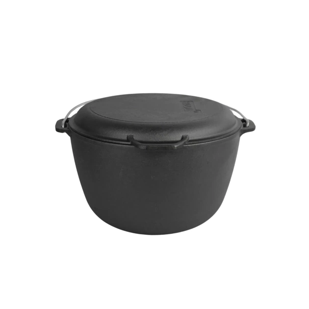 Котел туристичний Brizoll чавунний з кришкою-сковородою10 л (KT10-2) - picture 4