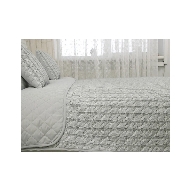 Покривало Руно декоративне Grey Braid 150х212 см (Р360.52_Grey Braid) - picture 3