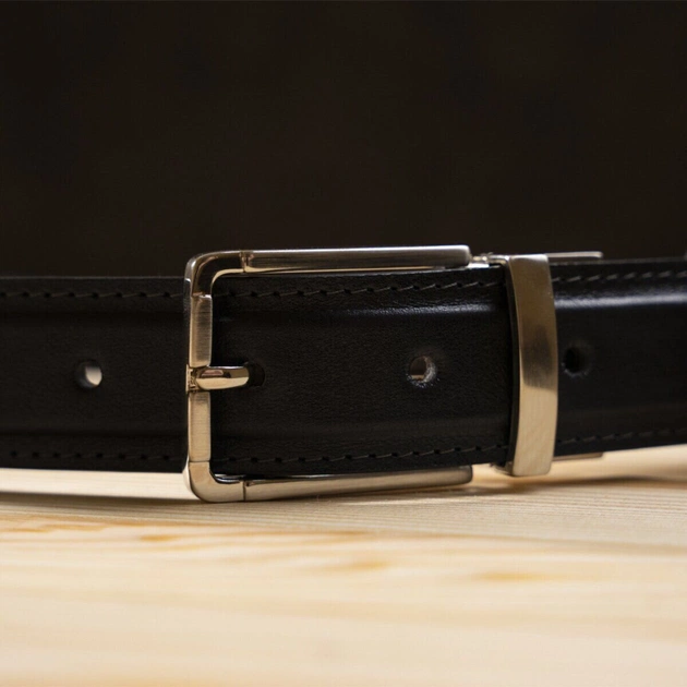 Ремінь Grande Pelle Брючний двосторонній Коричневий та Чорний (11155) - зображення 11