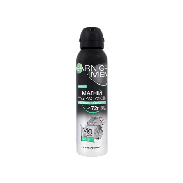 Антиперспірант Garnier Men Магній Ультрасухість спрей 150 мл (3600542310369) - изображение 1