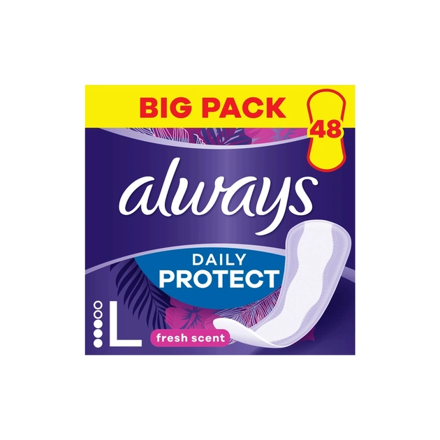 Щоденні прокладки Always Daily Protect Long Свіжий аромат 48 шт. (8700216461702) - зображення 1