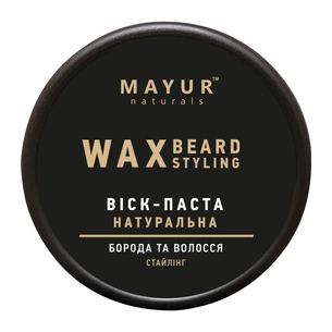 Віск для волосся Mayur Для стайлінгу бороди та волосся 50 мл (4820230952872) изображение 1