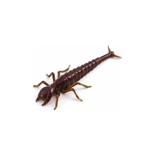 Силікон рибальський FishUP Diving Bug 2" 050 - Green Pumpkin Brown/Red&Purple (8шт/уп) (1862.02.19) зображення 1