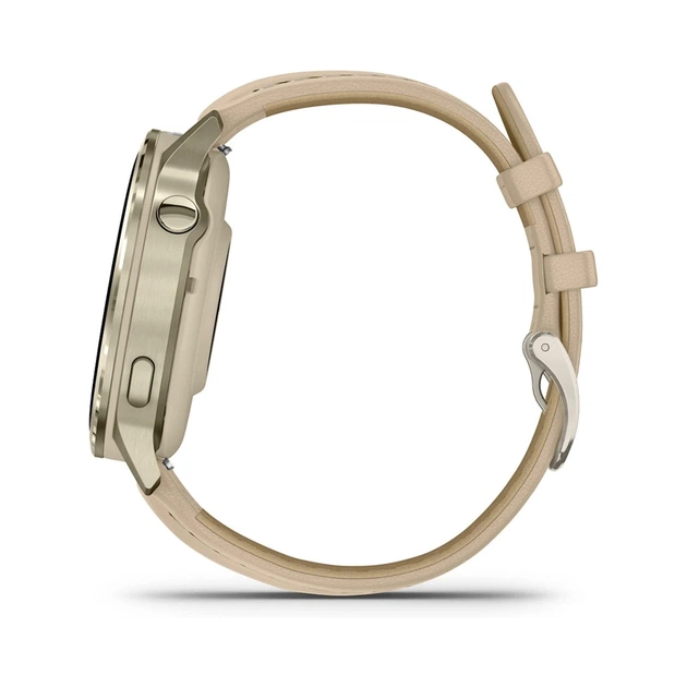 Смарт-годинник Garmin Venu 4 (41mm), Beige w/ Lunar Gold + Leather, GPS смарт-годинник (010-03013-03) - picture 5