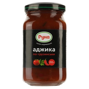 Соус Руна Аджика По-грузинськи 212 г (4820015944023) зображення 1