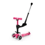 Самокат Micro Mini 3in1 Deluxe Plus LED Pink (MMD146) - зменшене зображення 1