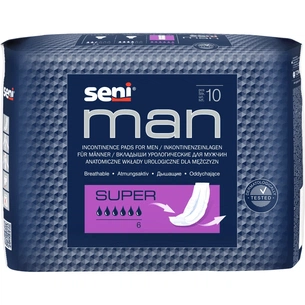 Урологічні прокладки Seni Man Super 10 шт. (5900516693121) зображення 1