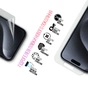 Плівка захисна Armorstandart Kit Clear + Anti-Blue Apple iPhone 15 Pro (ARM80679) - уменьшенное изображение 3