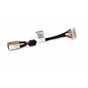 Роз'єм живлення ноутбука з кабелем Dell PJ808 (4.5mm x 3.0mm + center pin), 7-pin, 7 см (A49094) - уменьшенное изображение 1