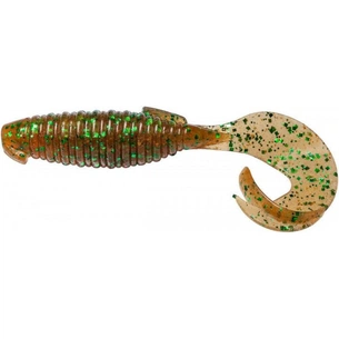 Силікон рибальський Keitech Flapper Grub 4" (7 шт/упак) ц:ea#02 peach green flk. (1551.09.54) зображення 1