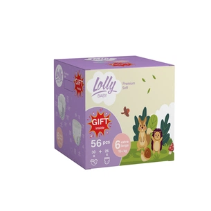 Підгузки Lolly Premium Soft розмір 6 (15+ кг) Підгузки 30 шт + Підгузки-трусики 26 шт + Подарунок (4820174981181) зображення 1