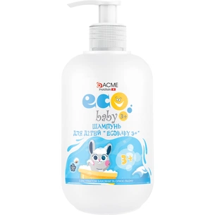 Детский шампунь EcoBaby 3+ з екстрактом бавовни й олією льону 500 мл (4820000308687) изображение 1