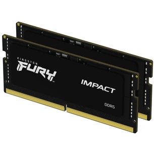 Модуль пам'яті для ноутбука SoDIMM DDR5 64GB (2x32GB) 4800 MHz FURY Impact Kingston Fury (ex.HyperX) (KF548S38IBK2-64) зображення 1