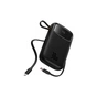 Батарея універсальна Baseus 10000mAh Qpow 2 30W PD/3.0, QC/3.0, w/built-in USB-C cable, Black (P10055008113) - зменшене зображення 4
