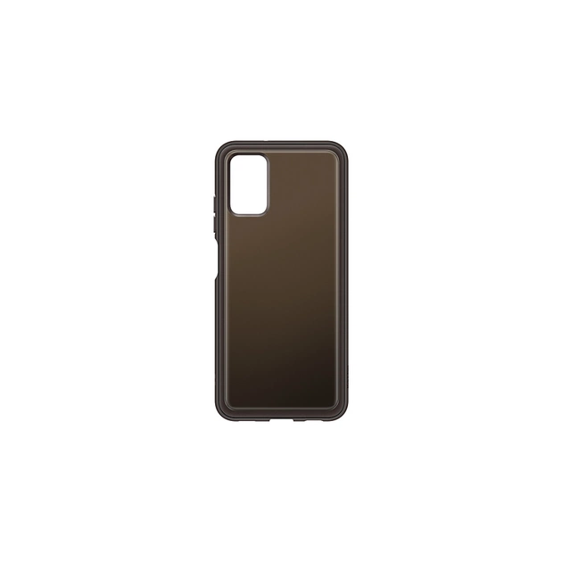 Чохол до мобільного телефона Samsung Soft Clear Cover Galaxy A03s (A037) Black (EF-QA037TBEGRU) - зображення 1