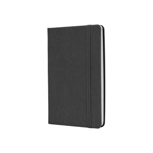 Книга записна Optima А5 MAGIC, тверда обкладинка, гумка, білий блок клітинка, чорний (O27102-01) зображення 1