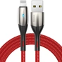 Дата кабель USB 2.0 AM to Lightning 2.0m 2.4A red Baseus (CALSP-C09) - уменьшенное изображение 1