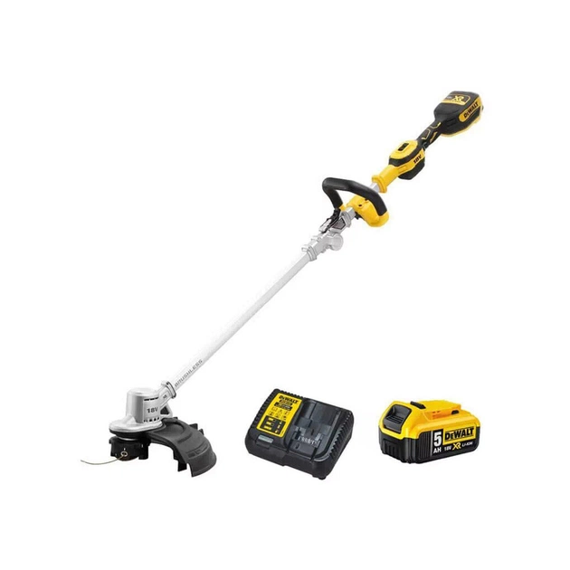 Тример садовий DeWALT 18 В, 5Ач, волосінь 2 мм, ширина косіння 36 см (DCMST561P1) - picture 4