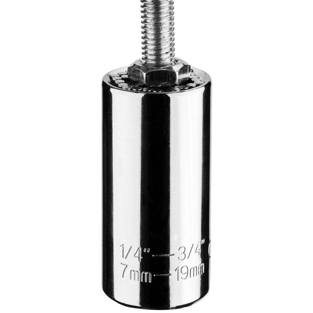 Торцева головка Graphite універсальна 7-19мм + подовжувач (55H224) - зображення 5