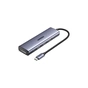 Концентратор Ugreen USB-C 5-in-1 3xUSB-A + 1xUSB-C PD100W + DisplayPort 4K60Hz black (75642) - зменшене зображення 1