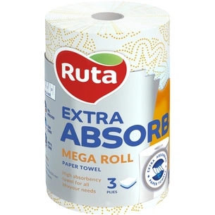 Паперові рушники Ruta Selecta Mega roll 3 шари 1 шт. (4820023745643) зображення 1