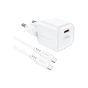 Зарядний пристрій Acefast USB-C 20W Gan A73 mini + USB-C cable Fast Charger White (6974316282655) - зменшене зображення 4