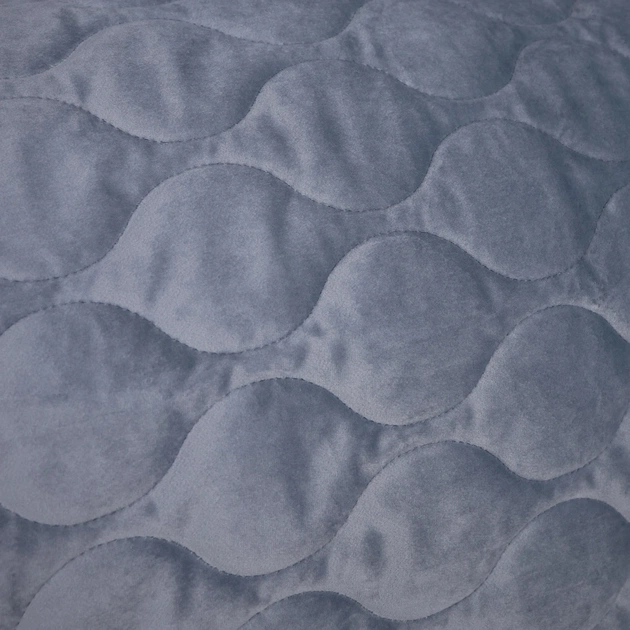 Покривало MirSon №5052 Velor charm Dark grey 200х220 см (2200008376918) - picture 4