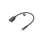 Переходник USB 2.0 Micro BM to USB AF (OTG) 0.15m Black PVC Vention (CCUBB) - уменьшенное изображение 1