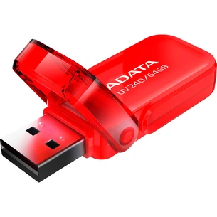 USB флеш накопичувач ADATA 64GB AUV 240 Red USB 2.0 (AUV240-64G-RRD) зображення 1