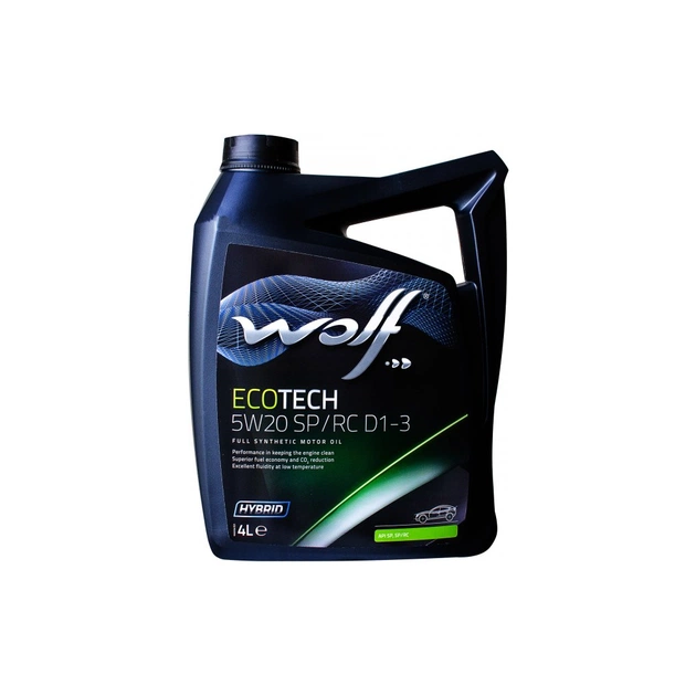 Моторна олива Wolf ECOTECH 5W20 SP/RC D1-3 4л (1050525) - изображение 1