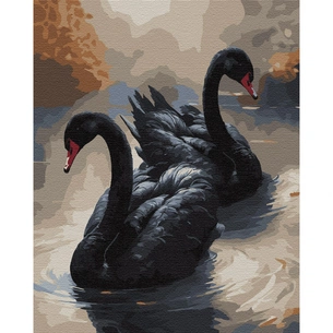 Картина по номерам Santi Лебедине кохання з металізованими фарбами 40х50 (954810) зображення 1