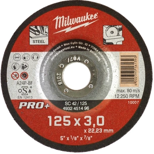 Круг відрізний Milwaukee по металу SCS 42/125х3 PRO+, 125мм (4932451496) зображення 1