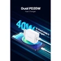 Зарядний пристрій Ugreen 2xUSB 40W PD (2xType-C) PD CD243 White (10343) - зменшене зображення 6