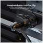 Универсальный автодержатель Essager Tourist Gravity Car Mount Phone Holder Black (EZJZL-TR01) - уменьшенное изображение 5