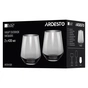 Набір склянок Ardesto Black Mars Avior 430мл, 2шт, скло, сірий (AR2643GR) - зменшене зображення 4