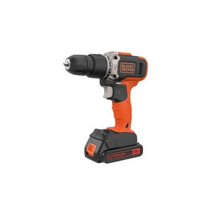 Шуруповерт Black&Decker 18 В, 1.5Ah, 45 Нм, 0-360/0-1400 об/хв, 21000 уд/хв, 1.3 кг (BCD003C1) зображення 1
