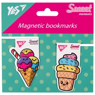 Закладки для книг Yes магнітні Sweet Cream Ice cream, 2шт (708115) зображення 1