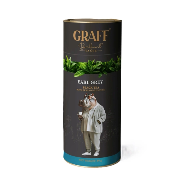 Чай Graff Earl Grey Чорний Байховий 80 г (4820279610849) - зображення 1
