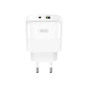 Зарядний пристрій XO L138 48W USB-C PD30W + USB-A QC18W White (L138_White) - зменшене зображення 6