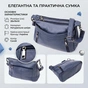 Сумка Vintage З натуральної шкіри Синя (23019) - зменшене зображення 4