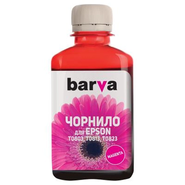 Чорнило Barva EPSON T0813 MAGENTA 180г (E081-141) - зображення 1