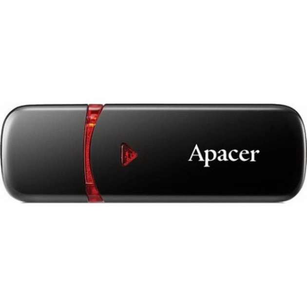 USB флеш накопичувач Apacer 16GB AH333 black USB 2.0 (AP16GAH333B-1) - изображение 1