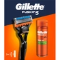 Набір косметики Gillette Станок Fusion5 з 1 змінним картриджем + Гель для гоління Fusion для чутливої шкіри 200 мл (8006530032605) - зменшене зображення 2