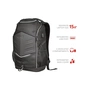 Рюкзак для ноутбука Trust 15.6" GXT 1255 Outlaw BLACK (23240) - зменшене зображення 10