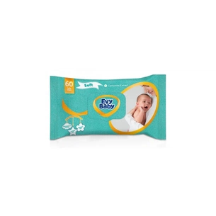 Дитячі вологі серветки Evy Baby Soft 60 шт (8690506404536) зображення 1