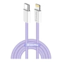 Дата кабель USB-C to Lightning 1.0m 27W purple ColorWay (CW-CBPDCL061-PU) - preview 1