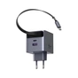 Зарядное устройство Ugreen USB-C PD45W GaN + cable USB-C to USB-C retractable (65822) - уменьшенное изображение 3