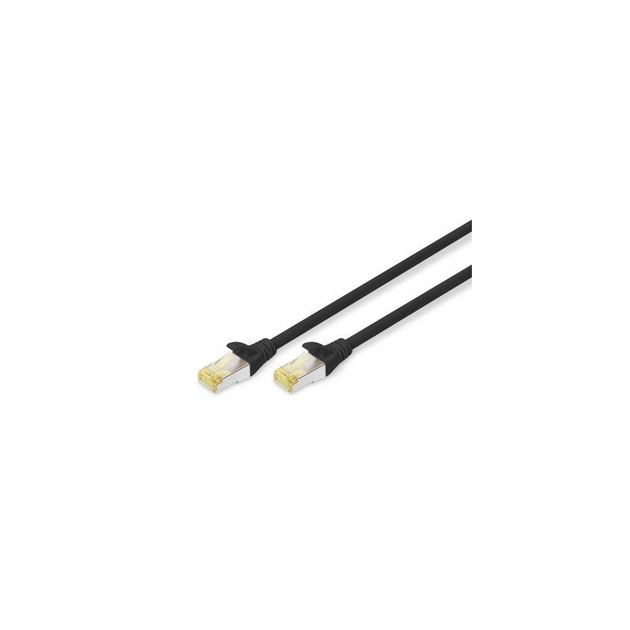 Патч-корд Digitus 0.25м, CAT 6a S-FTP, AWG 26/7, Cu, LSZH, black (DK-1644-A-0025/BL) - изображение 1