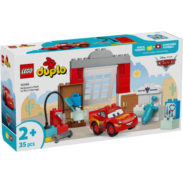 Конструктор LEGO DUPLO Disney та Pixar Тачки Візит МакКвіна в гараж Дока (10456) - зображення 1